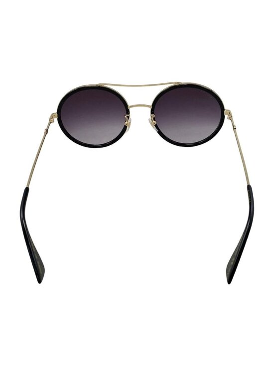 Gucci Sunglasses Double Bridge Logo Bi Black Gold Eyewear main image 4